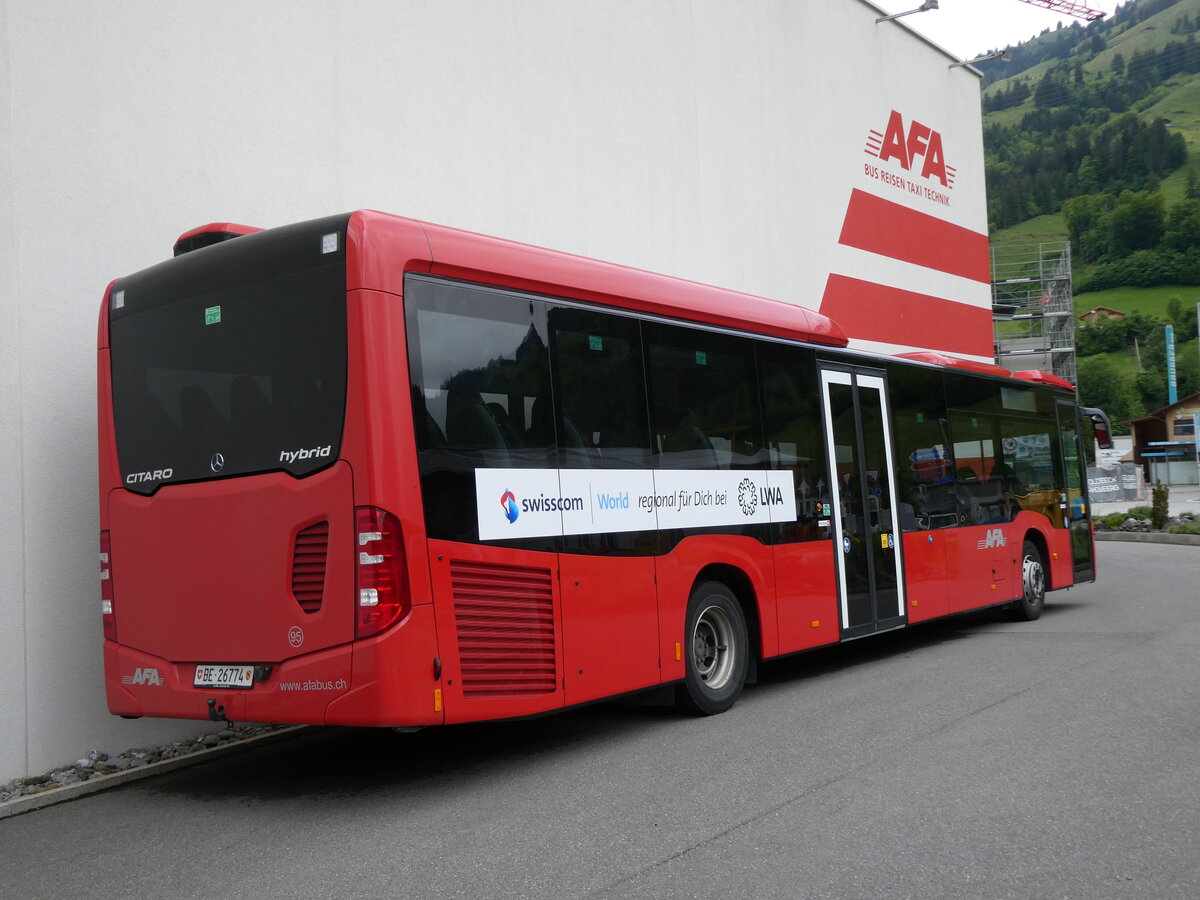 (275'726) - AFA Adelboden - Nr. 95/BE 26'774 - Mercedes am 21. Mai 2025 in Frutigen, Garage