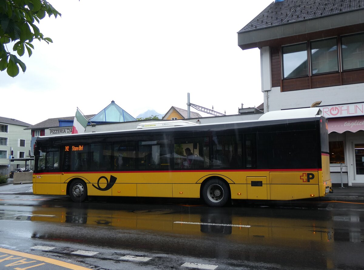 (275'759) - PostAuto Zentralschweiz - Nr. 504/NW 5019/PID 10'051 - Solaris (ex Nr. 54; ex Thepra, Stans Nr. 19) am 23. Mai 2025 beim Bahnhof Sarnen