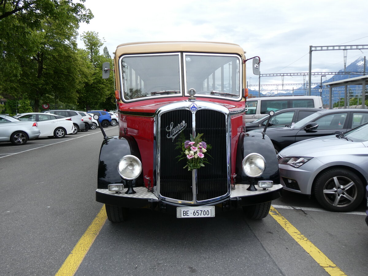 (275'803) - Dysli, Bern - Nr. 19/BE 65'700 - Saurer/Saurer (ex P 23'085; ex P 2137) am 25. Mai 2025 in Thun, CarTerminal