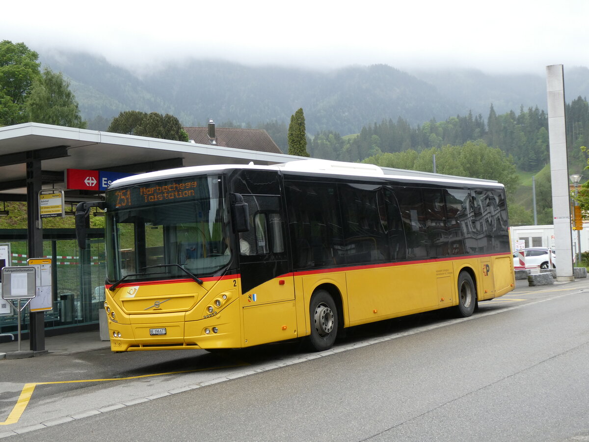 (275'855) - ASK Schangnau - Nr. 2/BE 396'677/PID 10'913 - Volvo am 26. Mai 2025 beim Bahnhof Escholzmatt