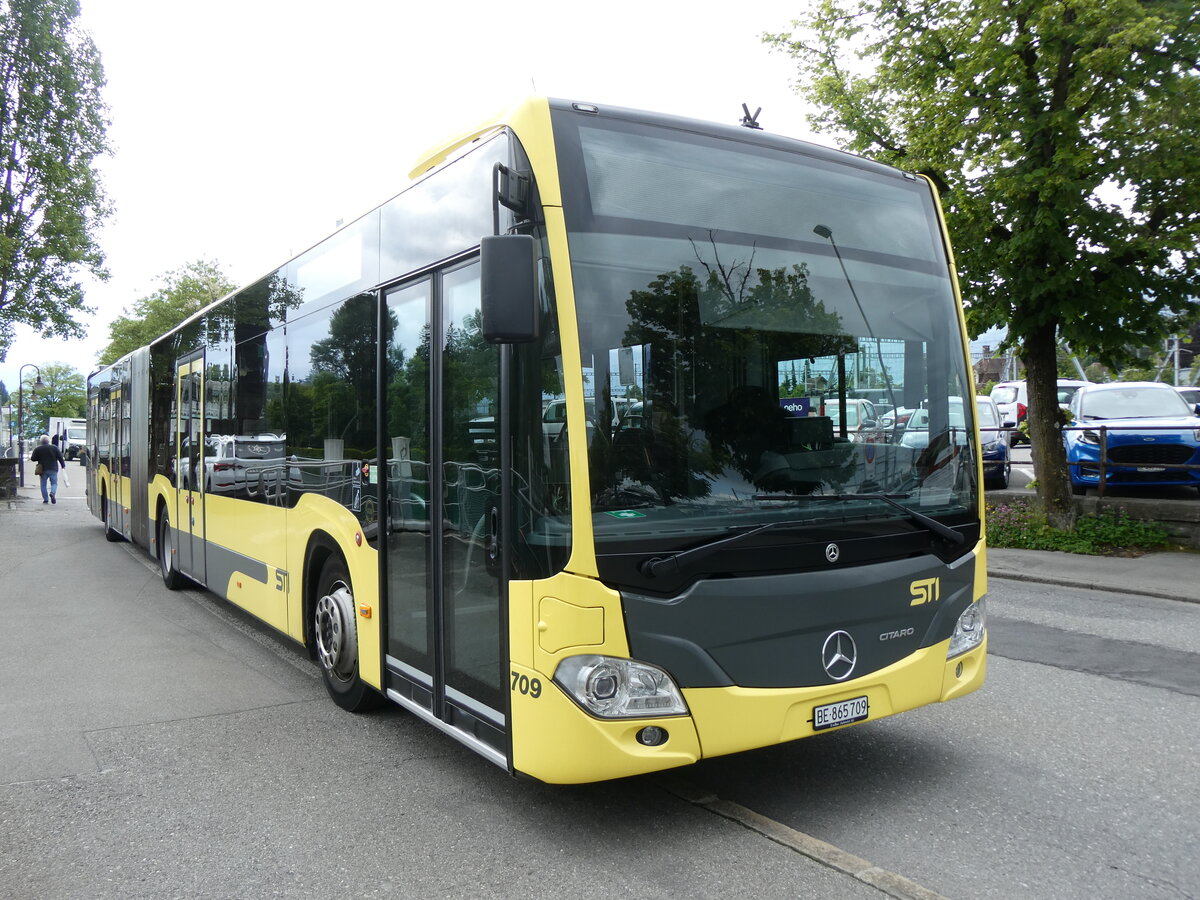 (275'873) - STI Thun - Nr. 709/BE 865'709 - Mercedes am 27. Mai 2025 bei der Schiffl�ndte Thun