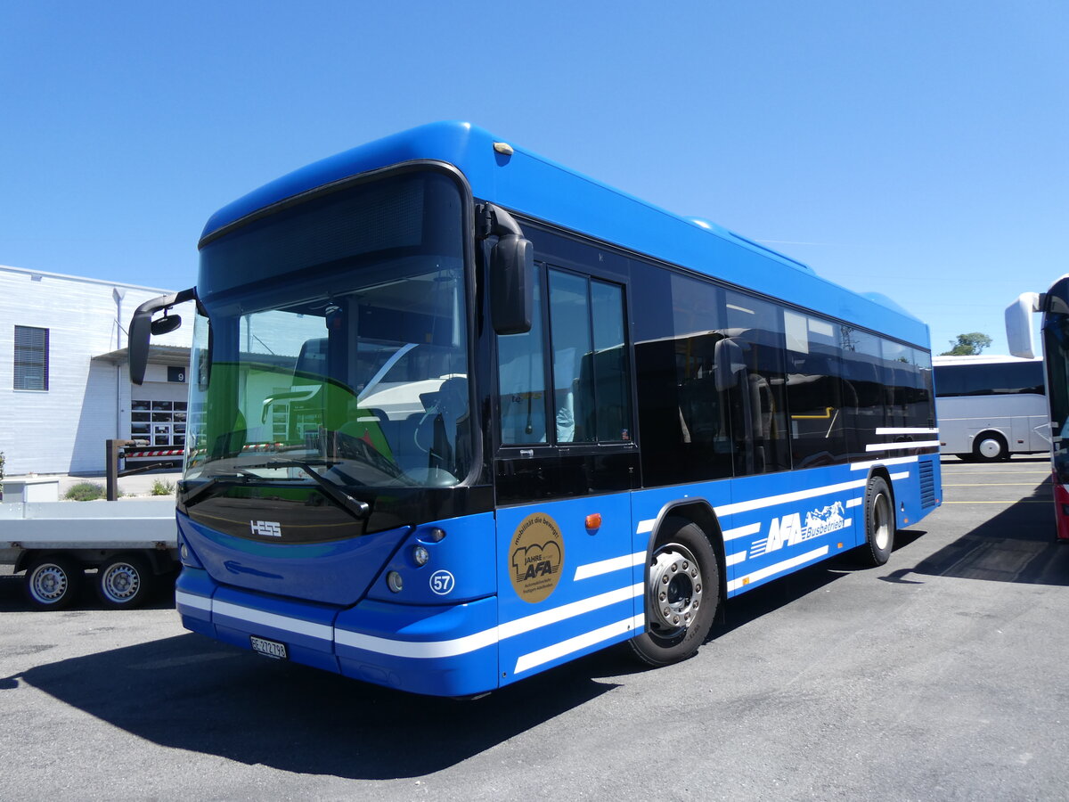 (276'068) - AFA Adelboden - Nr. 57/BE 272'798 - Scania/Hess am 30. Mai 2025 in Kerzers, Interbus