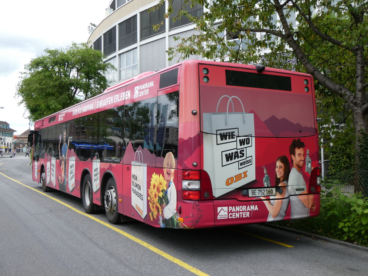 (276'286) - STI Thun - Nr. 160/BE 752'160 - MAN am 5. Juni 2025 bei der Schiffl�ndte Thun