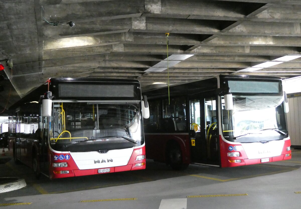 (276'535) - PostAuto Bern - BE 489'253/PID 12'334 - MAN (ex BE 535'079; ex Dr. Richard, A-Wien Nr. 1420) am 9. Juni 2025 in Bern, Postautostation