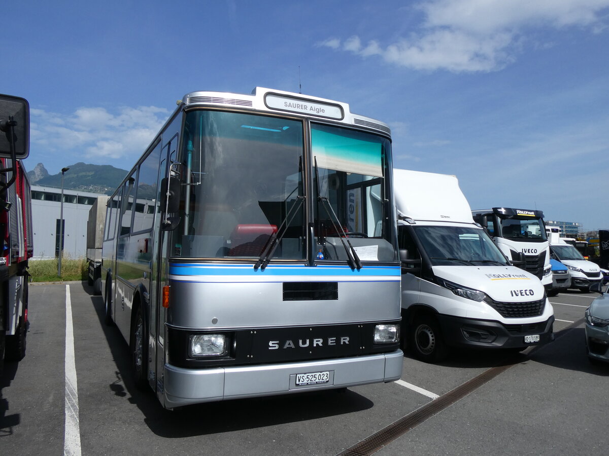 (276'603) - Pralong, Euseigne - VS 525'023 - Saurer/Lauber (ex Osterholt, Veysonnaz; ex SAPJV, L'Isle Nr. 70/PID 1302) am 14. Juni 2025 in Aigle, Kolly SA