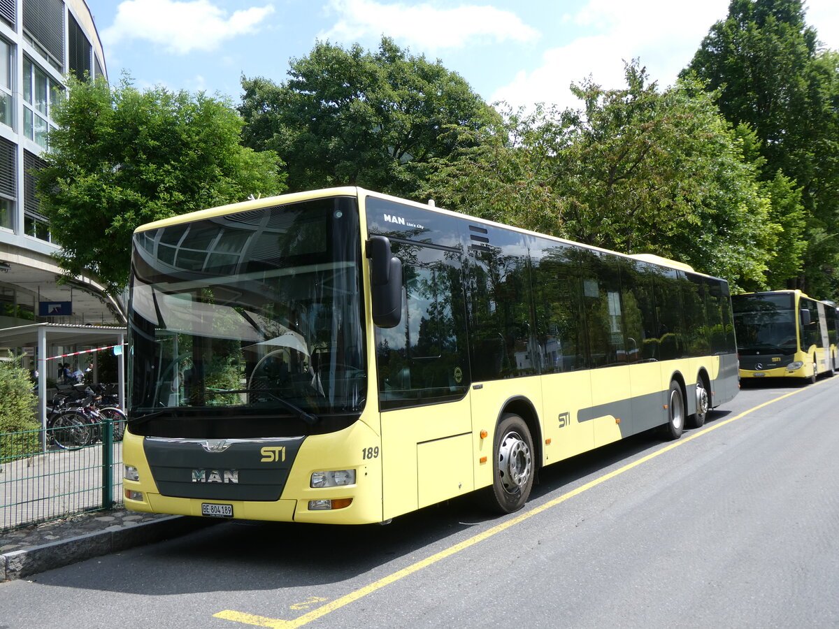 (276'788) - STI Thun - Nr. 189/BE 804'189 - MAN am 16. Juni 2025 bei der Schiffl�ndte Thun