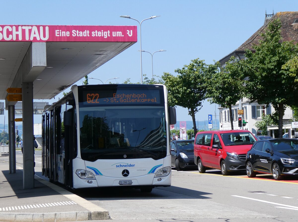 (276'802) - Schneider, Ermenswil - Nr. 11/SG 398'150 - Mercedes am 17. Juni 2025 beim Bahnhof Rapperswil