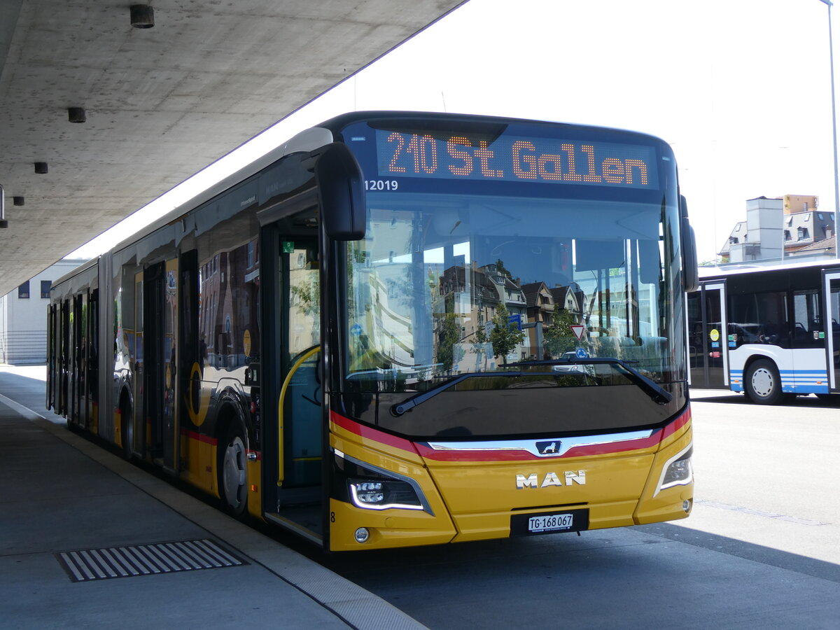 (276'848) - Eurobus, Arbon - Nr. 8/TG 168'067/PID 12'019 - MAN am 17. Juni 2025 in Arbon, Bushof
