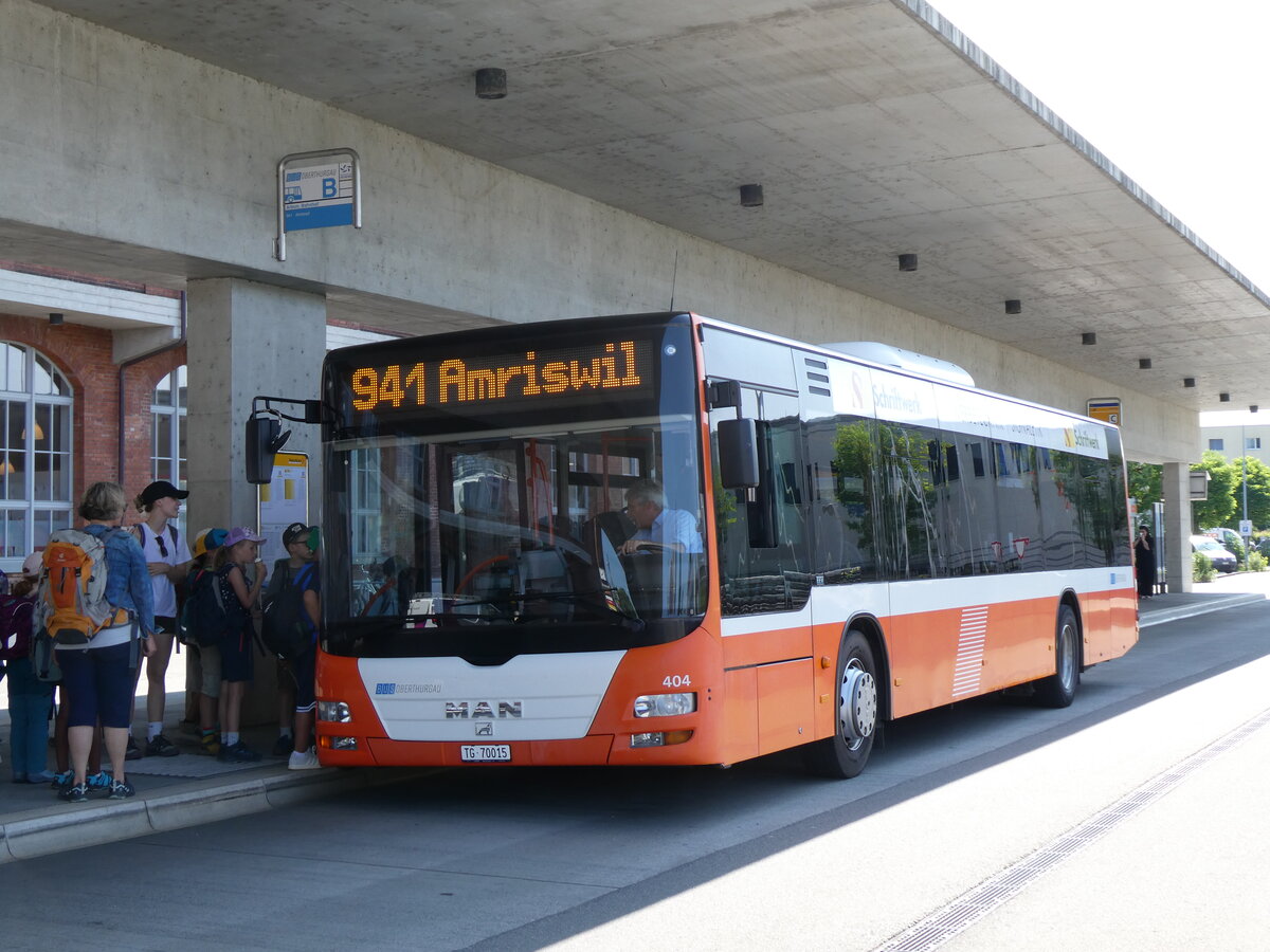 (276'850) - BOTG Amriswil - Nr. 404/TG 70'015 - MAN (ex Nr. 9) am 17. Juni 2025 in Arbon, Bushof