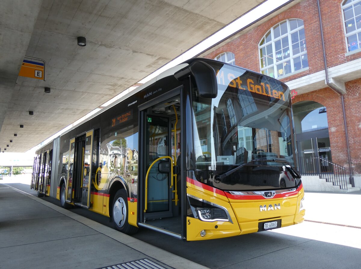 (276'858) - Eurobus, Arbon - Nr. 5/TG 40'063/PID 11'988 - MAN am 17. Juni 2025 in Arbon, Bushof