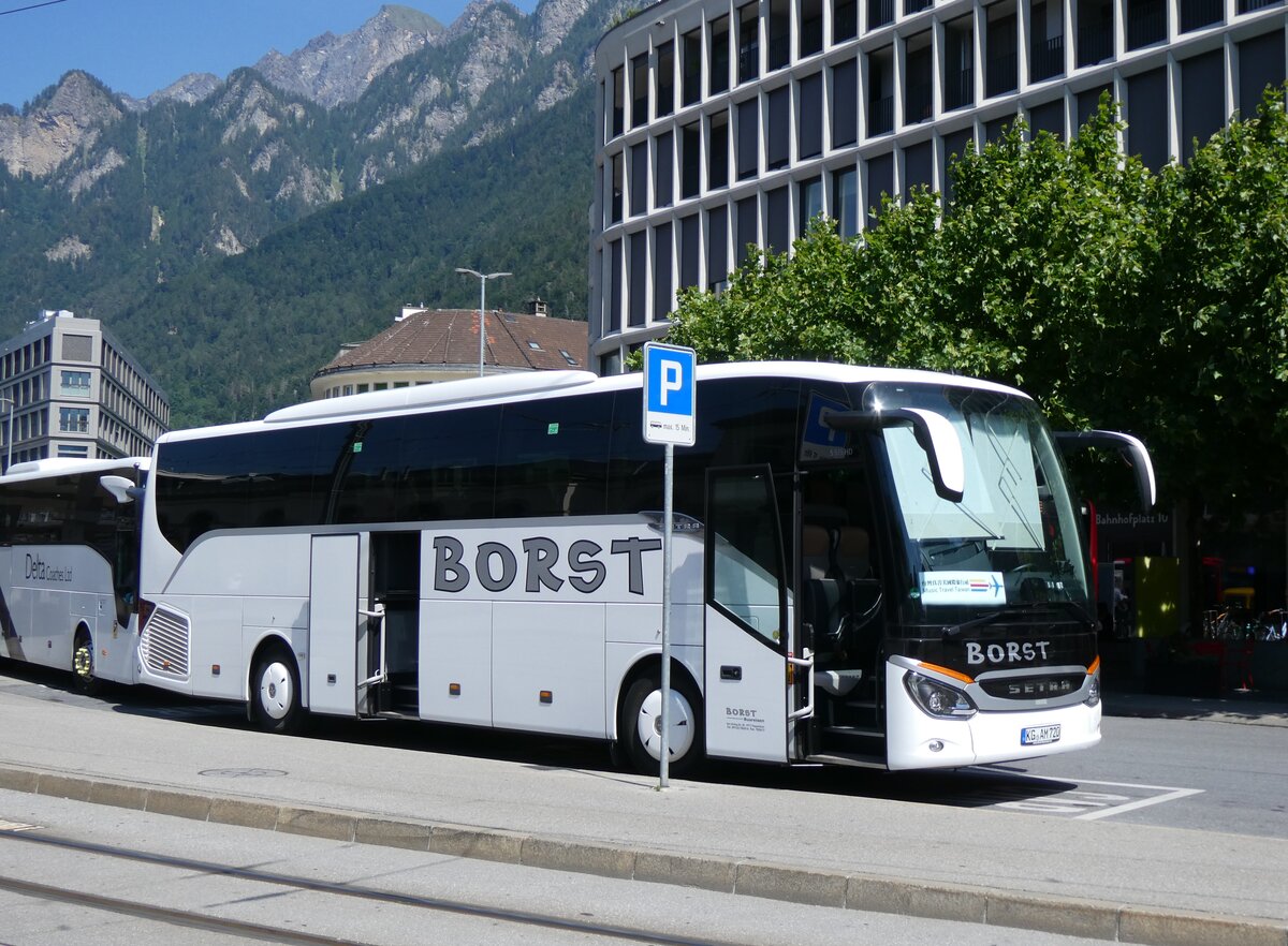 (276'932) - Aus Deutschland: Borst, Massbach - KG-AM 720 - Setra am 18. Juni 2025 beim Bahnhof Chur