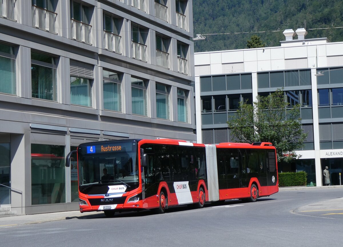 (276'939) - Chur Bus, Chur - Nr. 54/GR 155'854 - MAN am 18. Juni 2025 beim Bahnhof Chur
