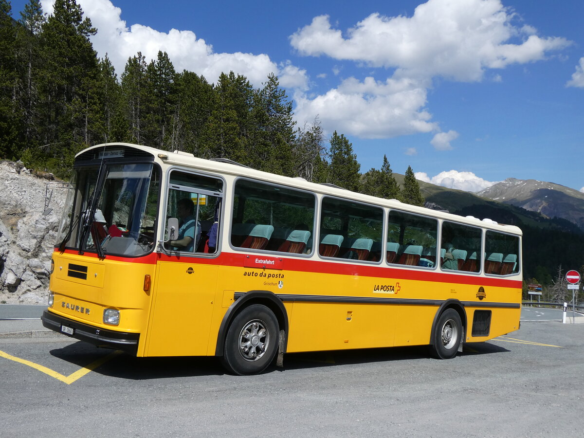 (277'057) - Gaudenz, Andeer - GR 1866 - Saurer/R&J (ex Mark, Andeer PID 2824; ex PostAuto Graub�nden; ex P 24'350) am 19. Juni 2025 auf dem Ofenpass, S�som Giv�