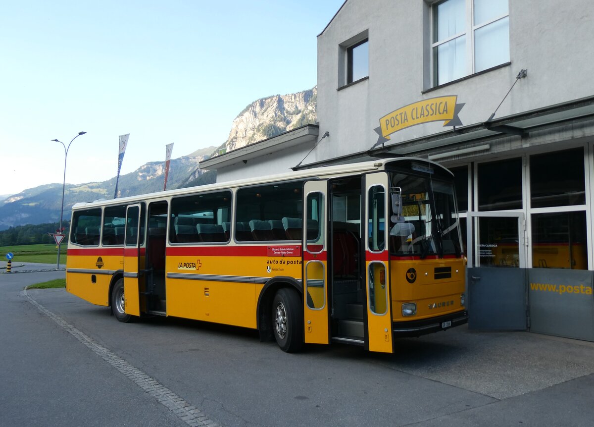 (277'072) - Gaudenz, Andeer - GR 1866 - Saurer/R&J (ex Mark, Andeer PID 2824; ex PostAuto Graub�nden; ex P 24'350) am 19. Juni 2025 in Andeer, Garage