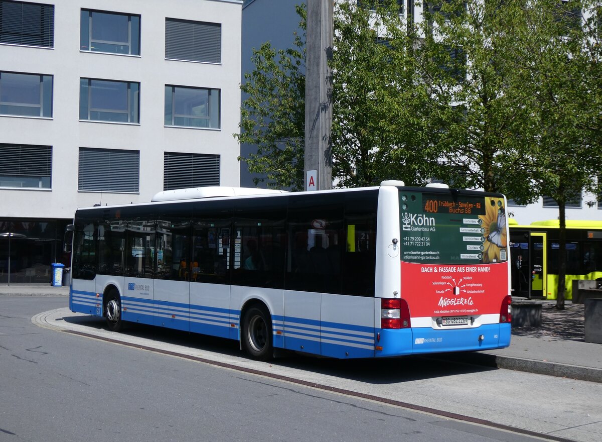 (277'138) - RTB Altst�tten - Nr. 93/SG 482'226 - MAN (ex PostBus/A BD 15'334) am 20. Juni 2025 beim Bahnhof Sargans