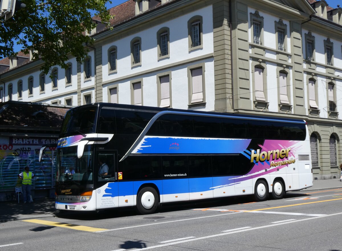 (277'313) - Horner, Tafers - Nr. 5/FR 300'505 - Setra am 28. Juni 2025 beim Bahnhof Bern