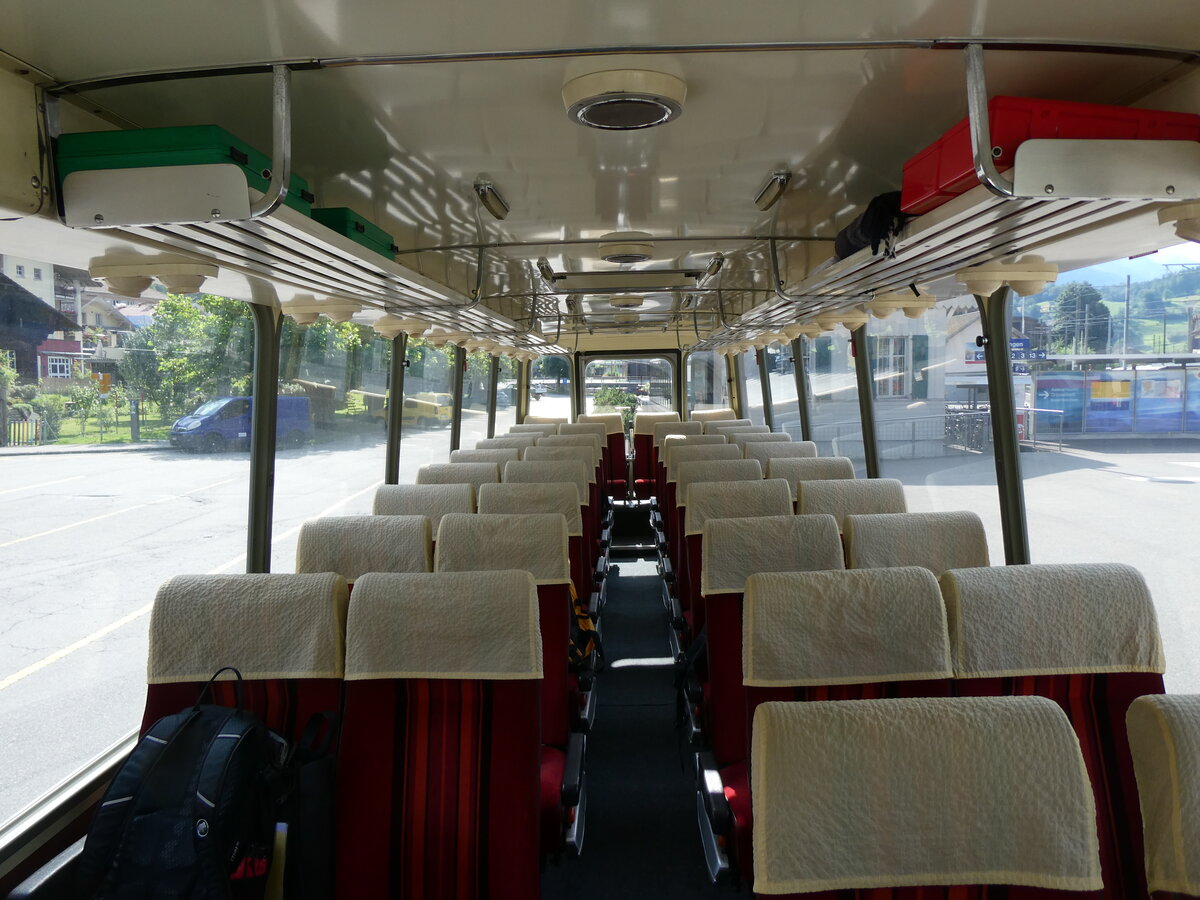 (277'372) - Lambach, Gommiswald - NW 24'301 - FBW/Eggli (ex Tanner+Lambach, Reigoldswil; ex Lambach, Rieden; ex Meier, Gr�t; ex AVG Grindelwald Nr. 13; ex P 24'182) am 1. Juli 2025 beim Bahnhof Meiringen (Innenaufnahme)