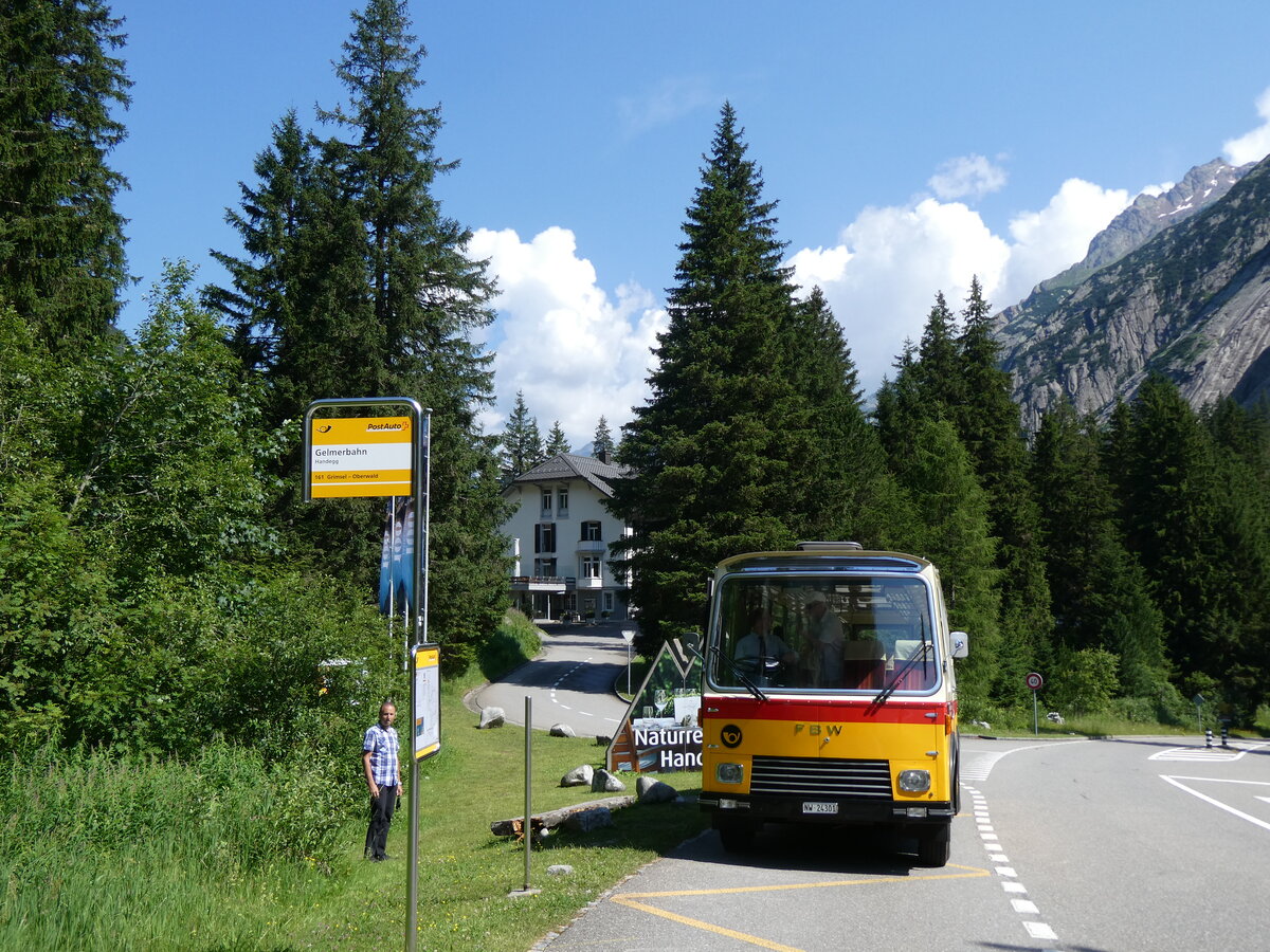 (277'388) - Lambach, Gommiswald - NW 24'301 - FBW/Eggli (ex Tanner+Lambach, Reigoldswil; ex Lambach, Rieden; ex Meier, Gr�t; ex AVG Grindelwald Nr. 13; ex P 24'182) am 1. Juli 2025 in Handegg, Gelmerbahn