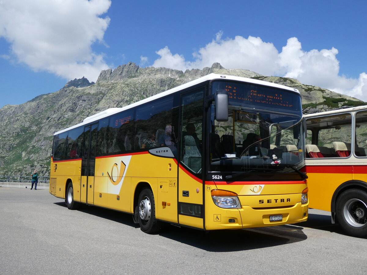 (277'414) - PostAuto Bern - Nr. 73/BE 171'453/PID 5624 - Setra (ex AVG Meiringen Nr. 73) am 1. Juli 2025 in Grimsel, Hospiz
