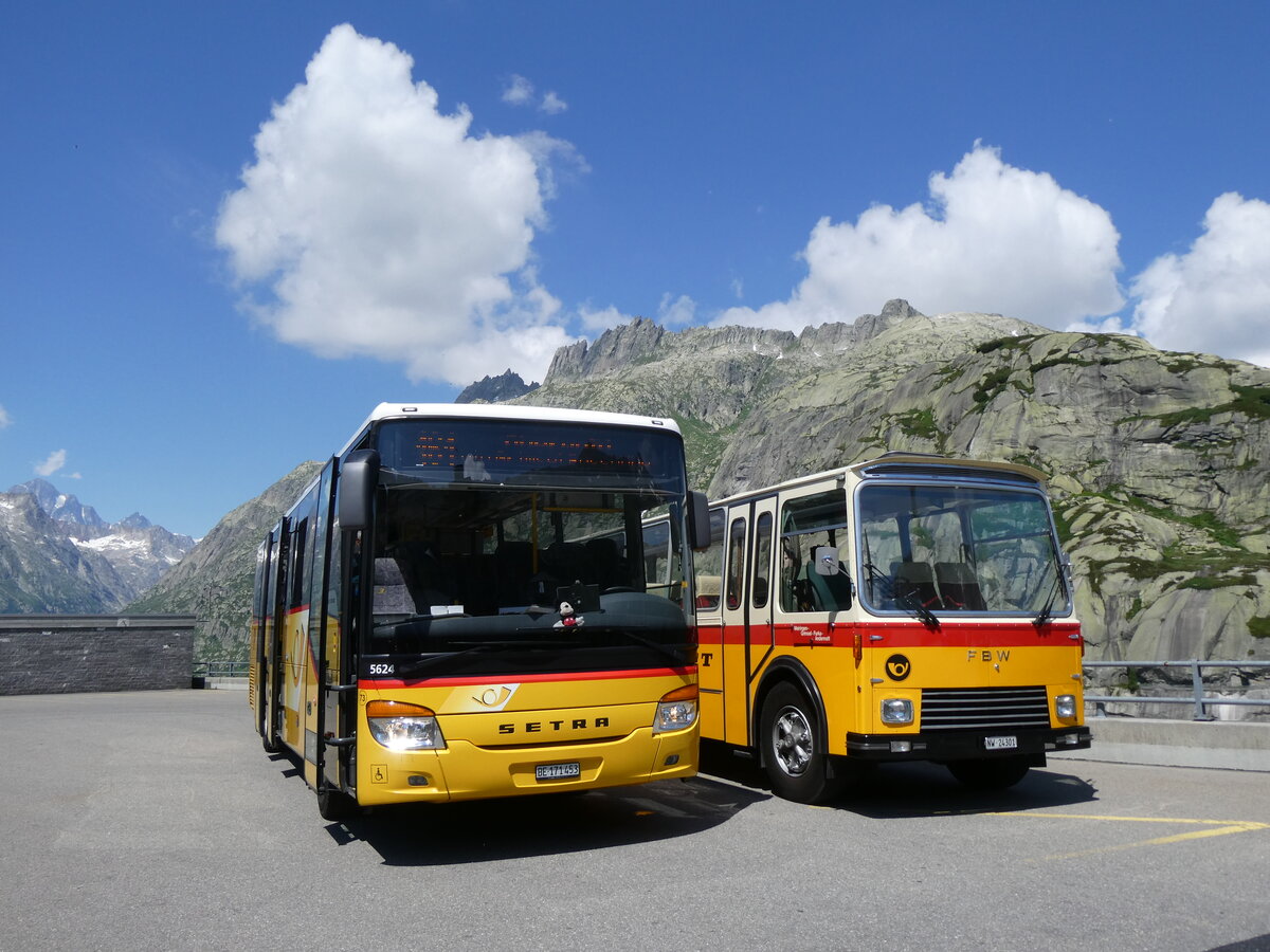 (277'418) - PostAuto Bern - Nr. 73/BE 171'453/PID 5624 - Setra (ex AVG Meiringen Nr. 73) am 1. Juli 2025 in Grimsel, Hospiz