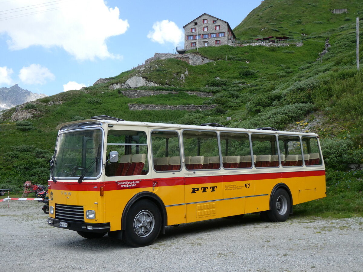 (277'444) - Lambach, Gommiswald - NW 24'301 - FBW/Eggli (ex Tanner+Lambach, Reigoldswil; ex Lambach, Rieden; ex Meier, Gr�t; ex AVG Grindelwald Nr. 13; ex P 24'182) am 1. Juli 2025 in Oberaar, Stausee