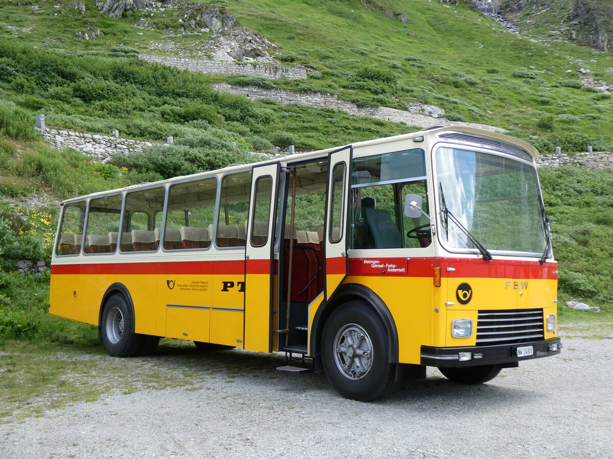 (277'447) - Lambach, Gommiswald - NW 24'301 - FBW/Eggli (ex Tanner+Lambach, Reigoldswil; ex Lambach, Rieden; ex Meier, Gr�t; ex AVG Grindelwald Nr. 13; ex P 24'182) am 1. Juli 2025 in Oberaar, Stausee