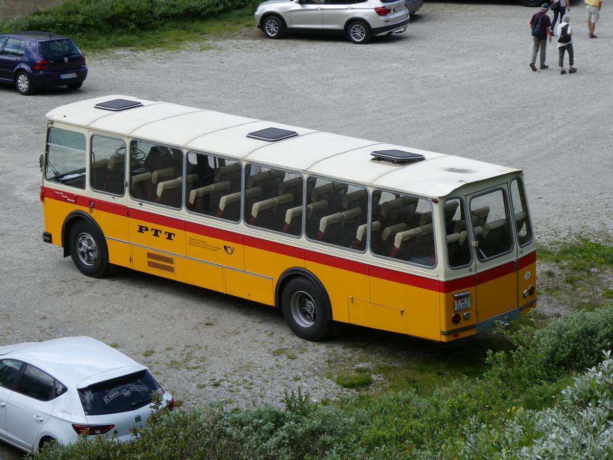 (277'450) - Lambach, Gommiswald - NW 24'301 - FBW/Eggli (ex Tanner+Lambach, Reigoldswil; ex Lambach, Rieden; ex Meier, Gr�t; ex AVG Grindelwald Nr. 13; ex P 24'182) am 1. Juli 2025 in Oberaar, Stausee 