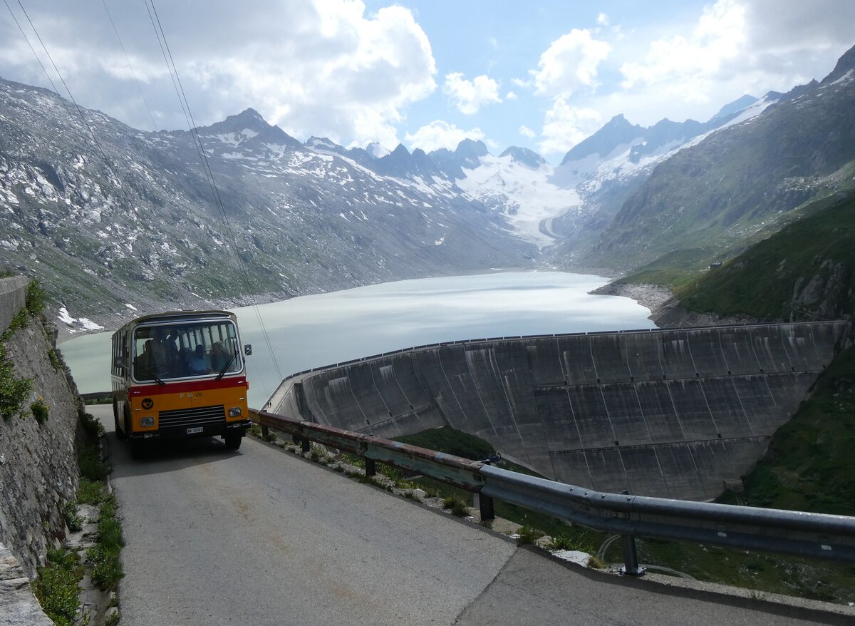 (277'453) - Lambach, Gommiswald - NW 24'301 - FBW/Eggli (ex Tanner+Lambach, Reigoldswil; ex Lambach, Rieden; ex Meier, Gr�t; ex AVG Grindelwald Nr. 13; ex P 24'182) am 1. Juli 2025 in Oberaar, Stausee 