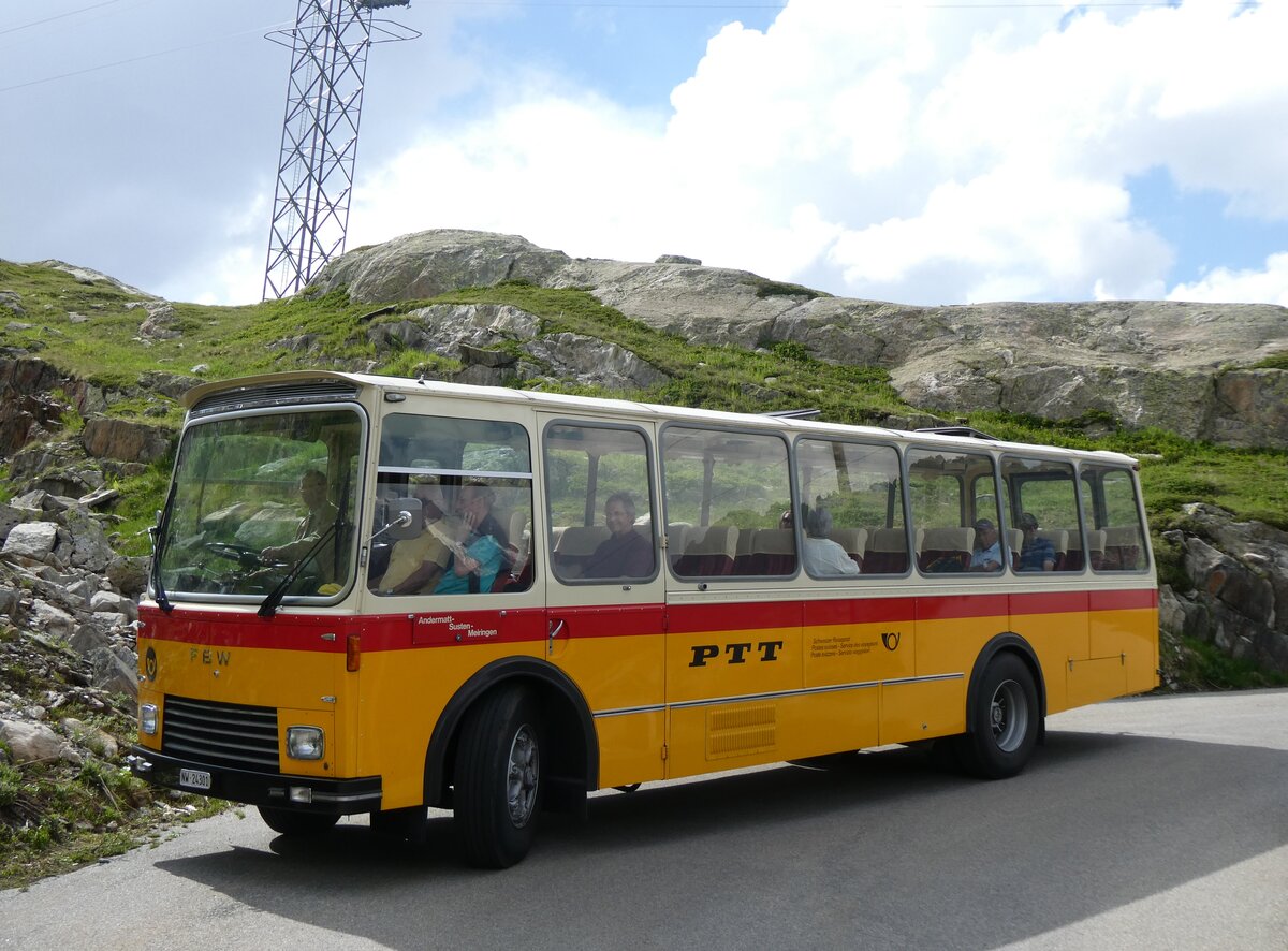 (277'455) - Lambach, Gommiswald - NW 24'301 - FBW/Eggli (ex Tanner+Lambach, Reigoldswil; ex Lambach, Rieden; ex Meier, Gr�t; ex AVG Grindelwald Nr. 13; ex P 24'182) am 1. Juli 2025 am Oberaar