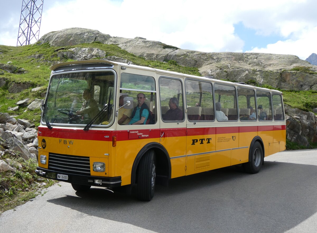 (277'456) - Lambach, Gommiswald - NW 24'301 - FBW/Eggli (ex Tanner+Lambach, Reigoldswil; ex Lambach, Rieden; ex Meier, Gr�t; ex AVG Grindelwald Nr. 13; ex P 24'182) am 1. Juli 2025 am Oberaar