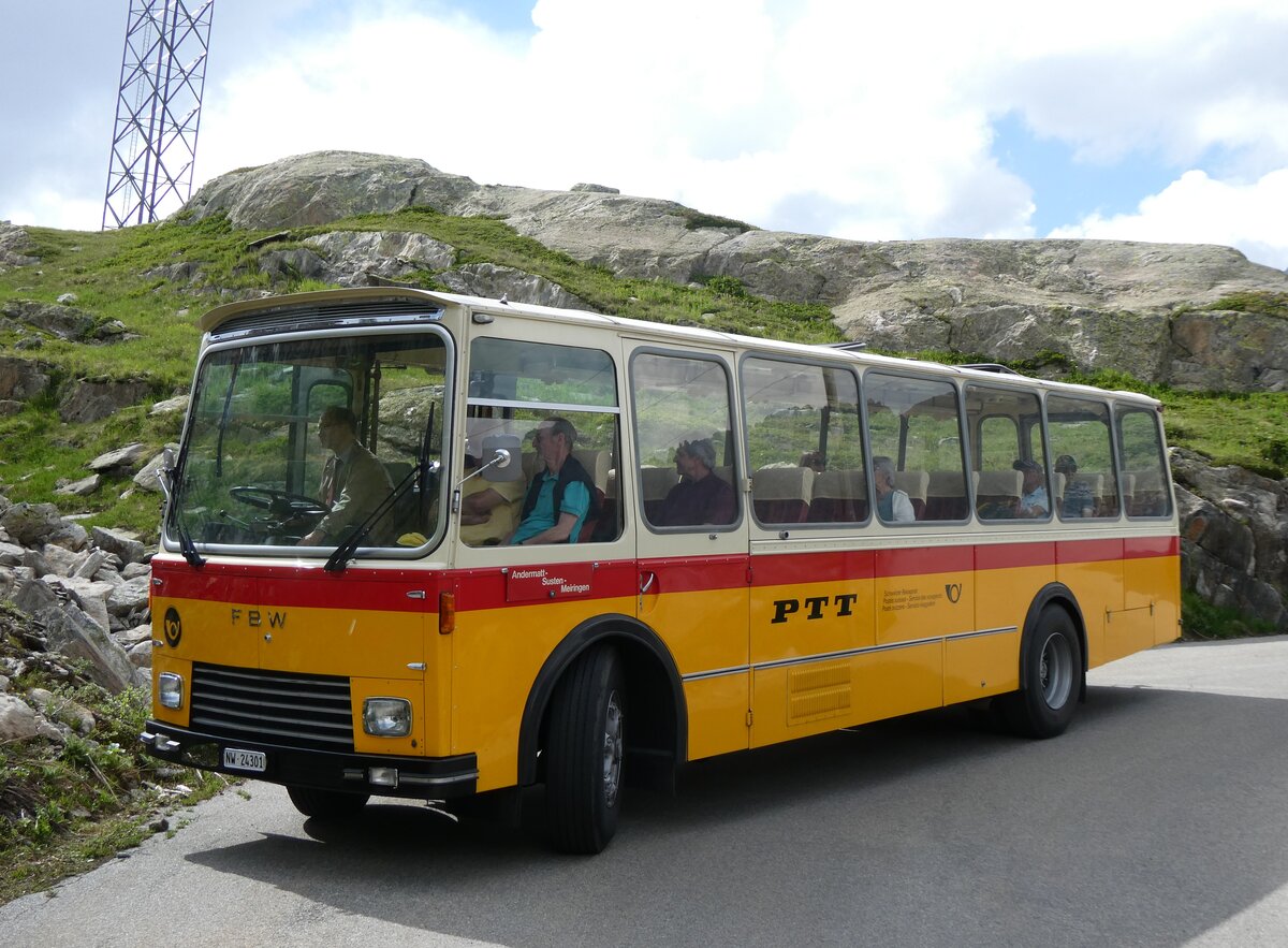 (277'457) - Lambach, Gommiswald - NW 24'301 - FBW/Eggli (ex Tanner+Lambach, Reigoldswil; ex Lambach, Rieden; ex Meier, Gr�t; ex AVG Grindelwald Nr. 13; ex P 24'182) am 1. Juli 2025 am Oberaar