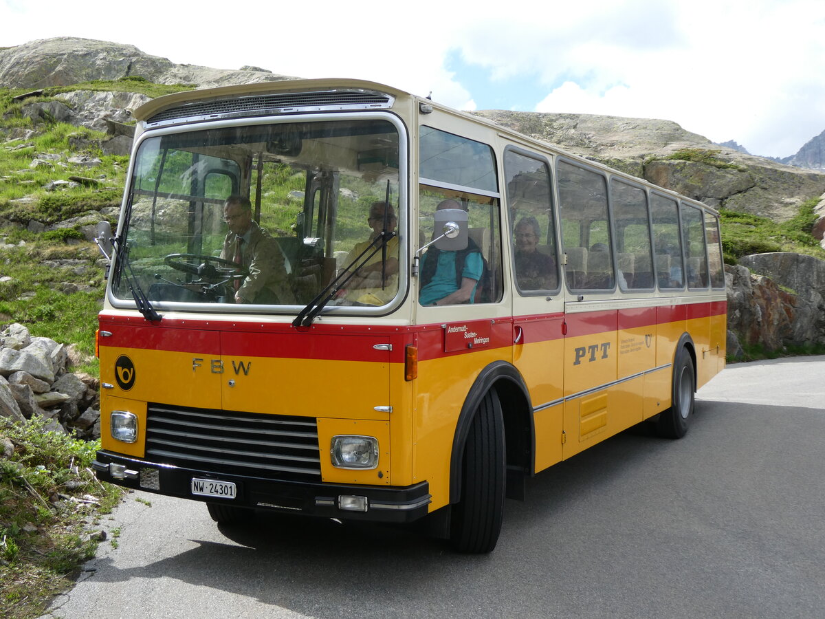 (277'458) - Lambach, Gommiswald - NW 24'301 - FBW/Eggli (ex Tanner+Lambach, Reigoldswil; ex Lambach, Rieden; ex Meier, Gr�t; ex AVG Grindelwald Nr. 13; ex P 24'182) am 1. Juli 2025 am Oberaar