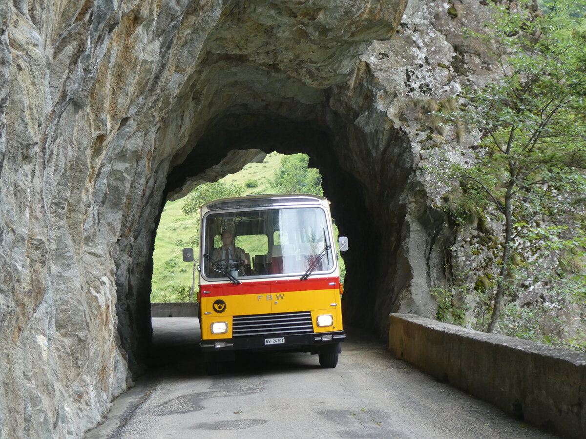 (277'466) - Lambach, Gommiswald - NW 24'301 - FBW/Eggli (ex Tanner+Lambach, Reigoldswil; ex Lambach, Rieden; ex Meier, Gr�t; ex AVG Grindelwald Nr. 13; ex P 24'182) am 1. Juli 2025 auf der alten Grimselstrasse