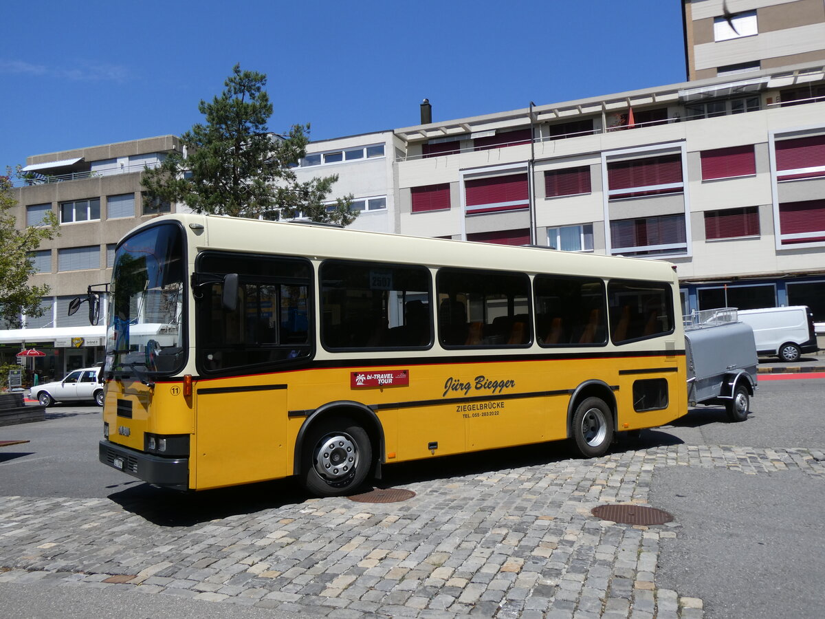 (277'482) - Biegger, Ziegelbr�cke - Nr. 11/GL 1946 - NAW/R&J (ex AS Engi Nr. 7) am 2. Juli 2025 in Thun, Berntorplatz