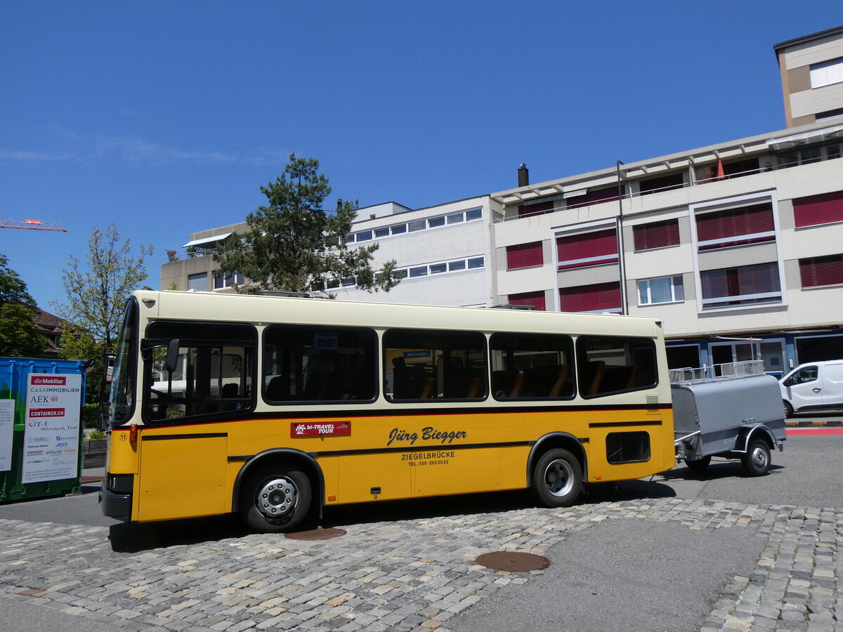 (277'483) - Biegger, Ziegelbr�cke - Nr. 11/GL 1946 - NAW/R&J (ex AS Engi Nr. 7) am 2. Juli 2025 in Thun, Berntorplatz