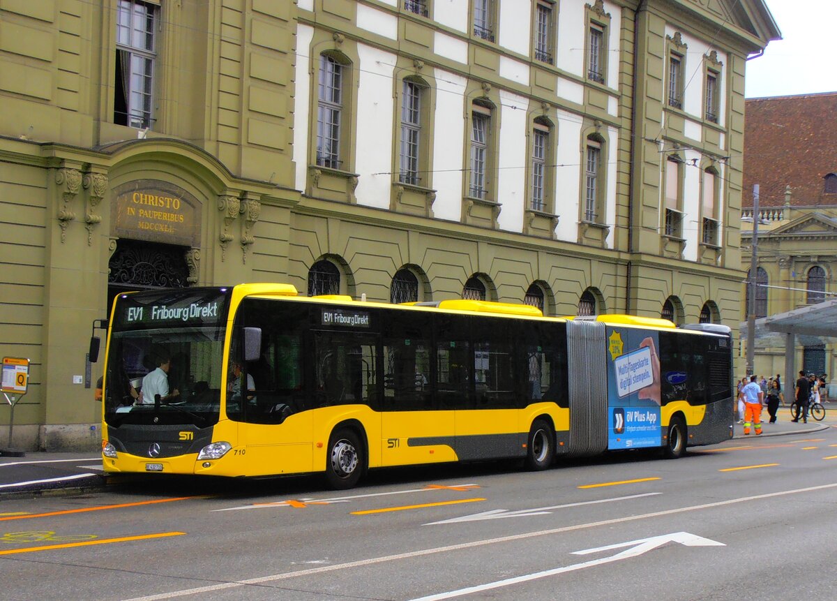 (277'513) - STI Thun - Nr. 710/BE 432'710 - Mercedes am 4. Juli 2025 beim Bahnhof Bern