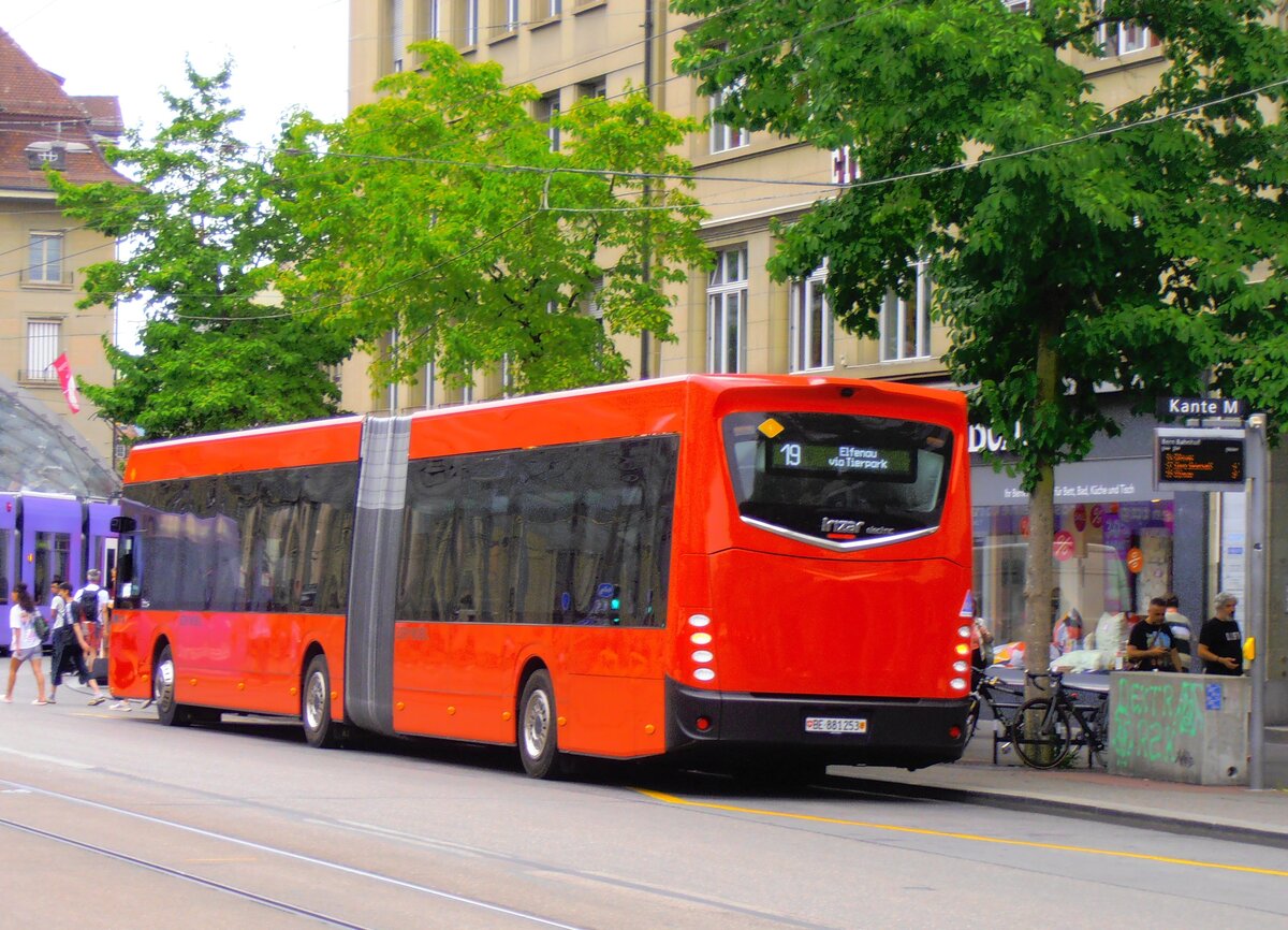 (277'519) - Bernmobil, Bern - Nr. 253/BE 881'253 - eIrizar am 4. Juli 2025 beim Bahnhof Bern