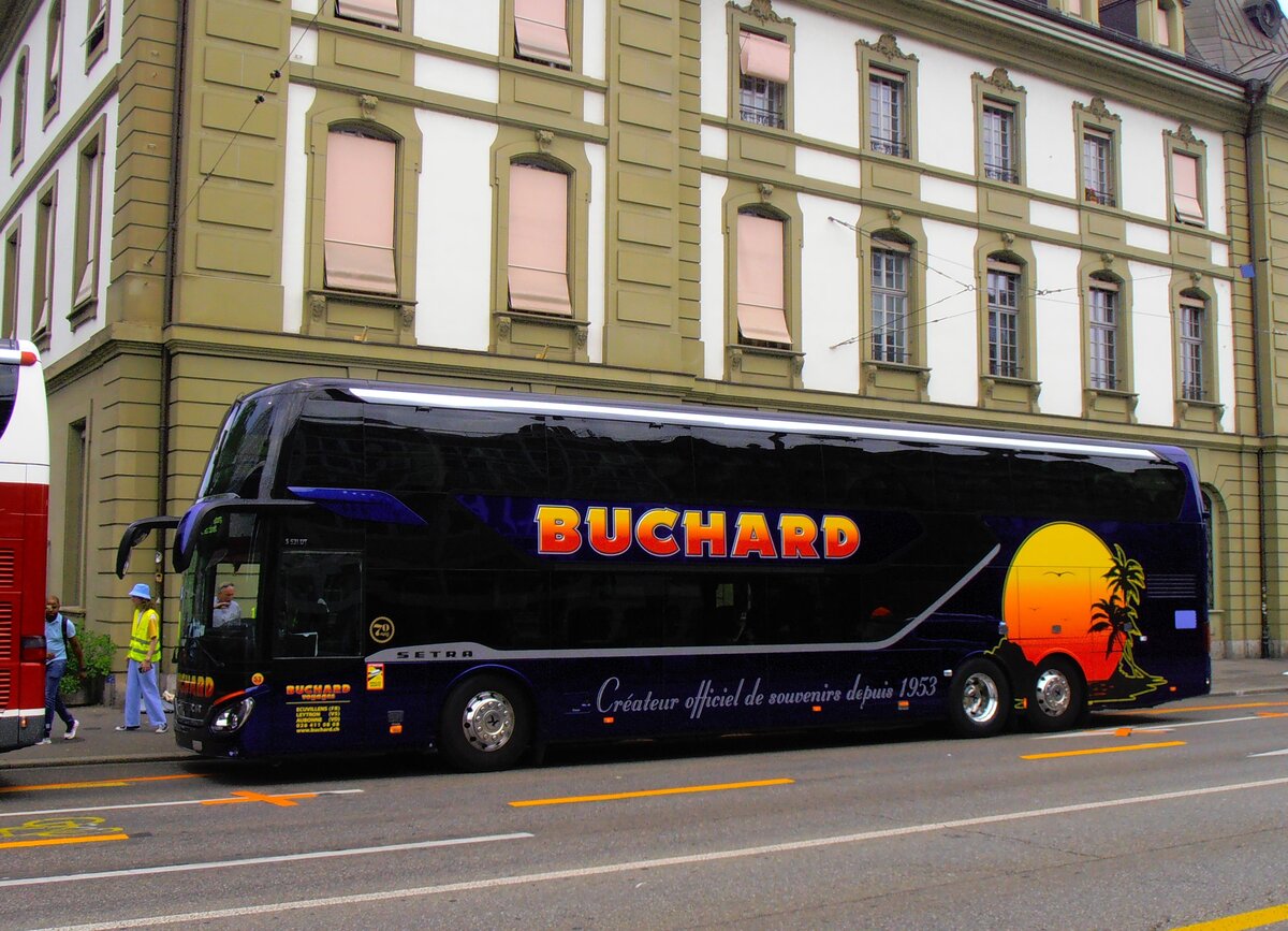 (277'532) - Buchard, Leytron - Nr. 53/FR 221'620 - Setra am 4. Juli 2025 beim Bahnhof Bern