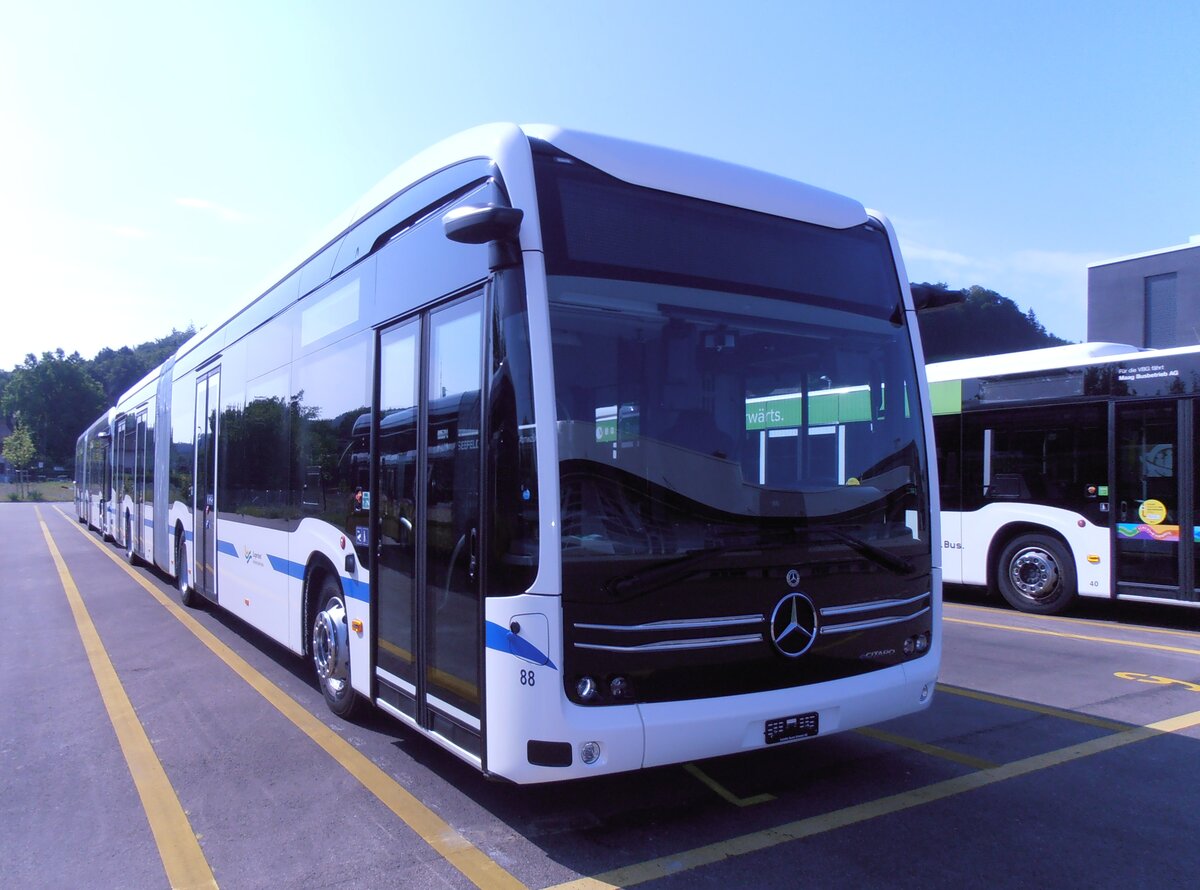 (277'574) - ZVB Zug - Nr. 88 - eMercedes am 5. Juli 2025 in Winterthur, Daimler Buses