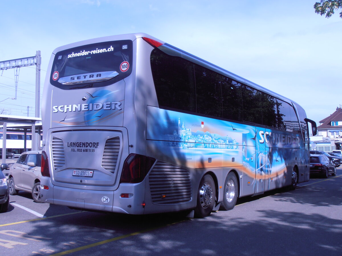 (277'627) - Schneider, Langendorf - SO 21'615 - Setra am 6. Juli 2025 in Thun, Seestrasse
