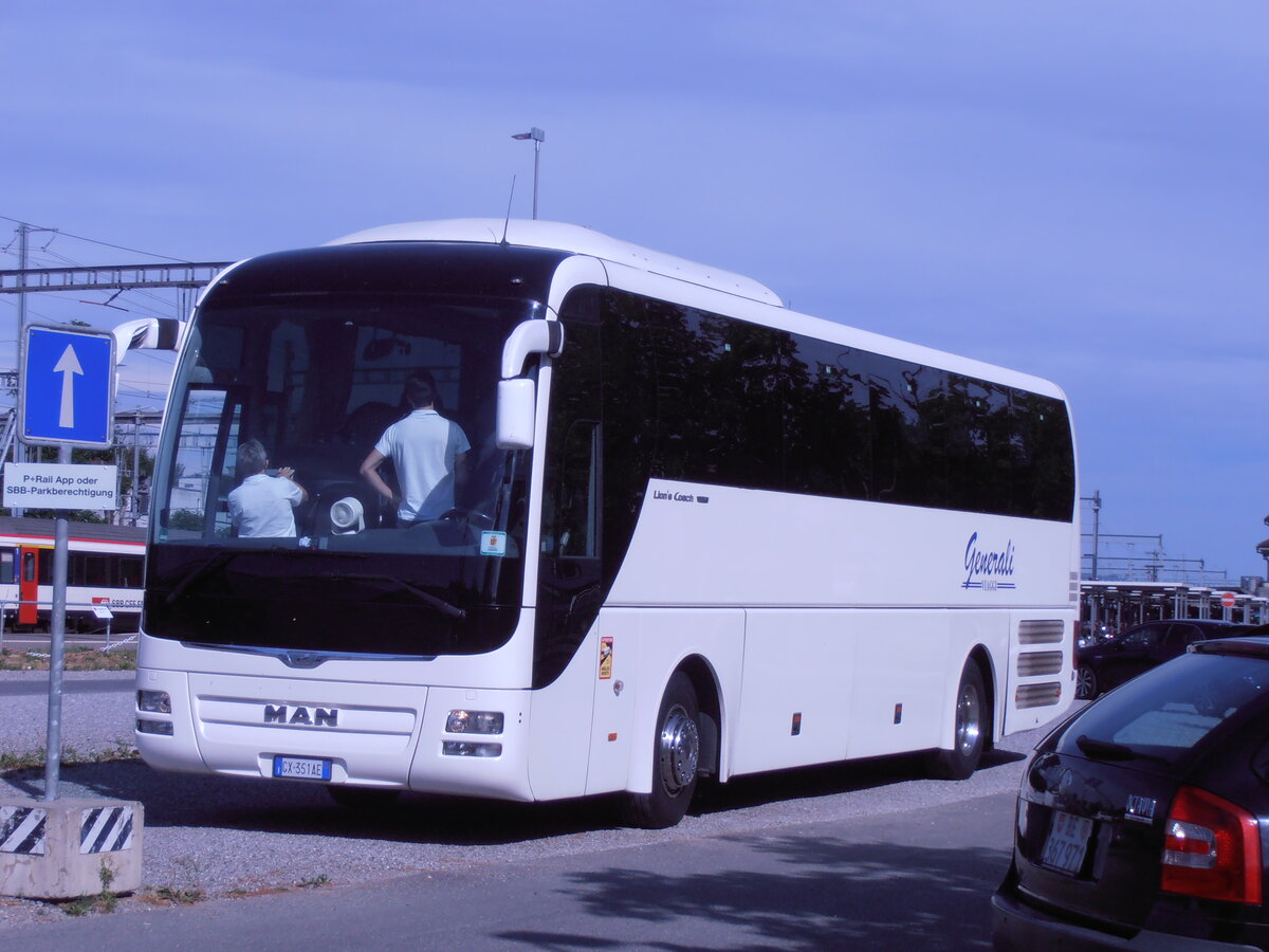 (277'629) - Aus Italien: Generali, Ghisalba - GX-351 AE - MAN am 6. Juli 2025 in Thun, Rosenau 