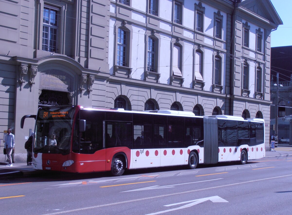 (277'703) - TPF Fribourg - Nr. 169/FR 300'324 - Mercedes am 9. Juli 2025 beim Bahnhof Bern