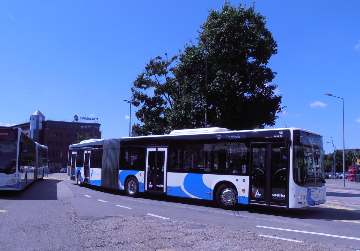 (277'760) - BOGG Wangen b.O. - Nr. 56/SO 181'963 - MAN (ex STI Thun Nr. 700) am 10. Juli 2025 beim Bahnhof Olten