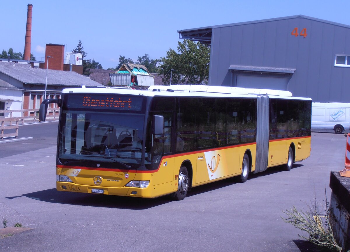 (277'776) - PostAuto Nordschweiz (vermietet an Stutz, Jonen) - Nr. 439/AG 341'460/PID 5222 - Mercedes (ex Wyss, Boningen Nr. 52) am 11. Juli 2025 beim Bahnhof Aesch