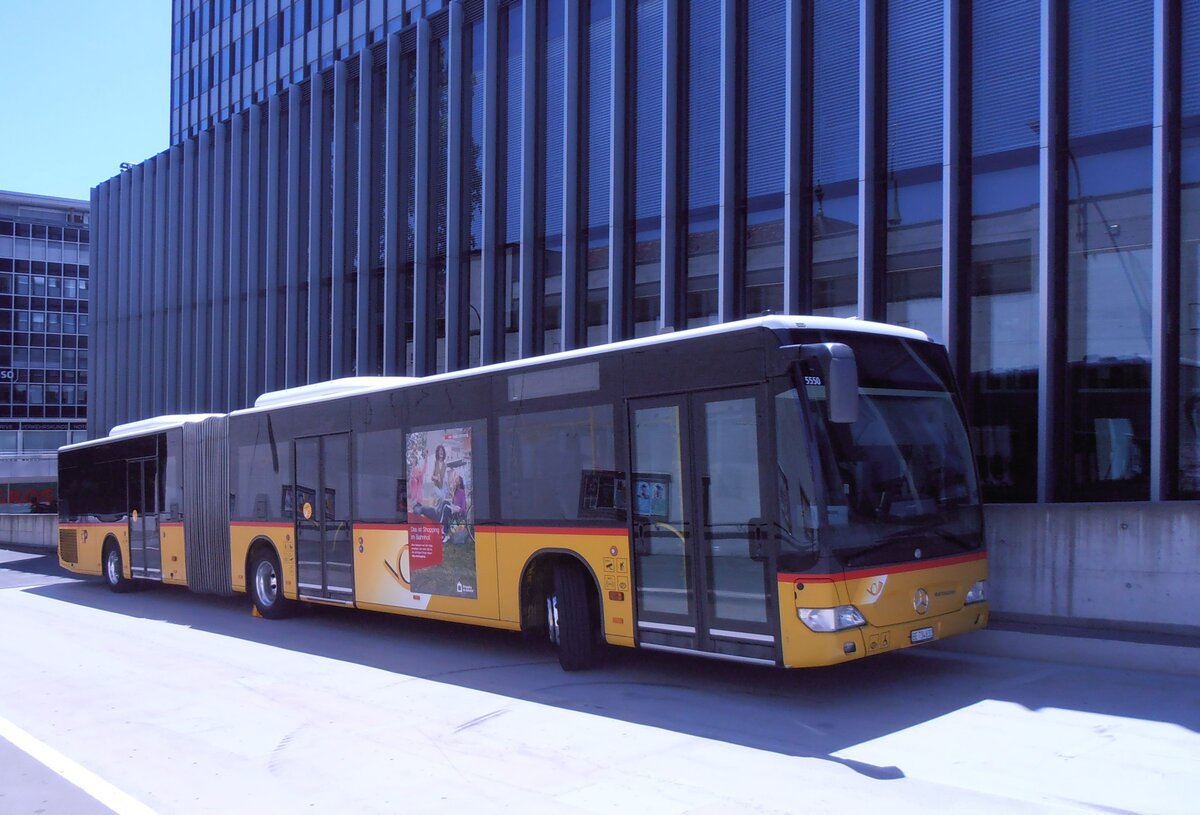 (277'811) - PostAuto Bern - Nr. 5550/BE 734'632/PID 5550 - Mercedes (ex Nr. 632) am 12. Juli 2025 in Bern, Postautostation