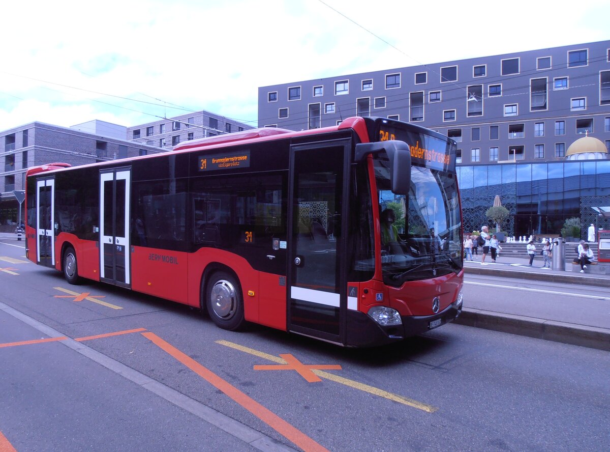 (277'916) - Bernmobil, Bern - Nr. 162/BE 748'162 - Mercedes am 17. Juli 2025 beim Bahnhof Bern Europaplatz