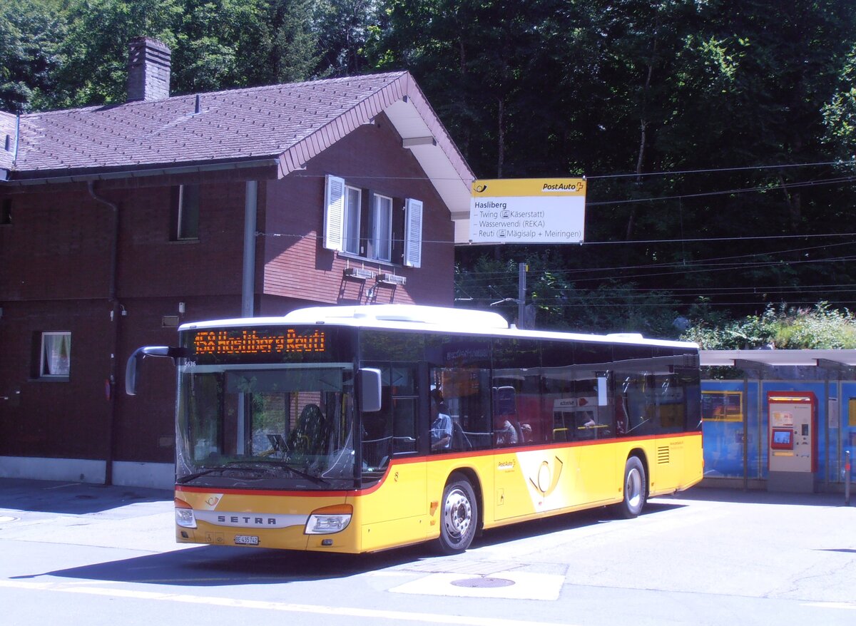 (277'949) - Fl�ck, Brienz - Nr. 2/BE 435'742/PID 5636 - Setra am 18. Juli 2025 auf dem Br�nigpass