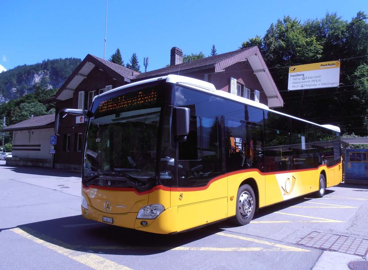 (277'951) - Fl�ck, Brienz - Nr. 1/BE 482'299/PID 11'682 - Mercedes (ex PostAuto Bern BE 403'166; ex PostAuto Bern BE 653'384) am 18. Juli 2025 auf dem Br�nigpass