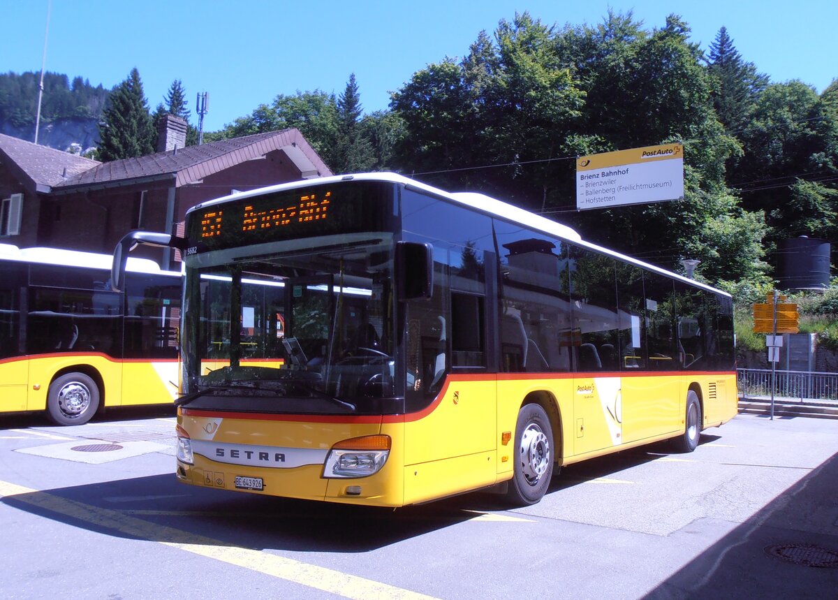 (277'954) - Fl�ck, Brienz - Nr. 8/BE 643'926/PID 5682 - Setra am 18. Juli 2025 auf dem Br�nigpass