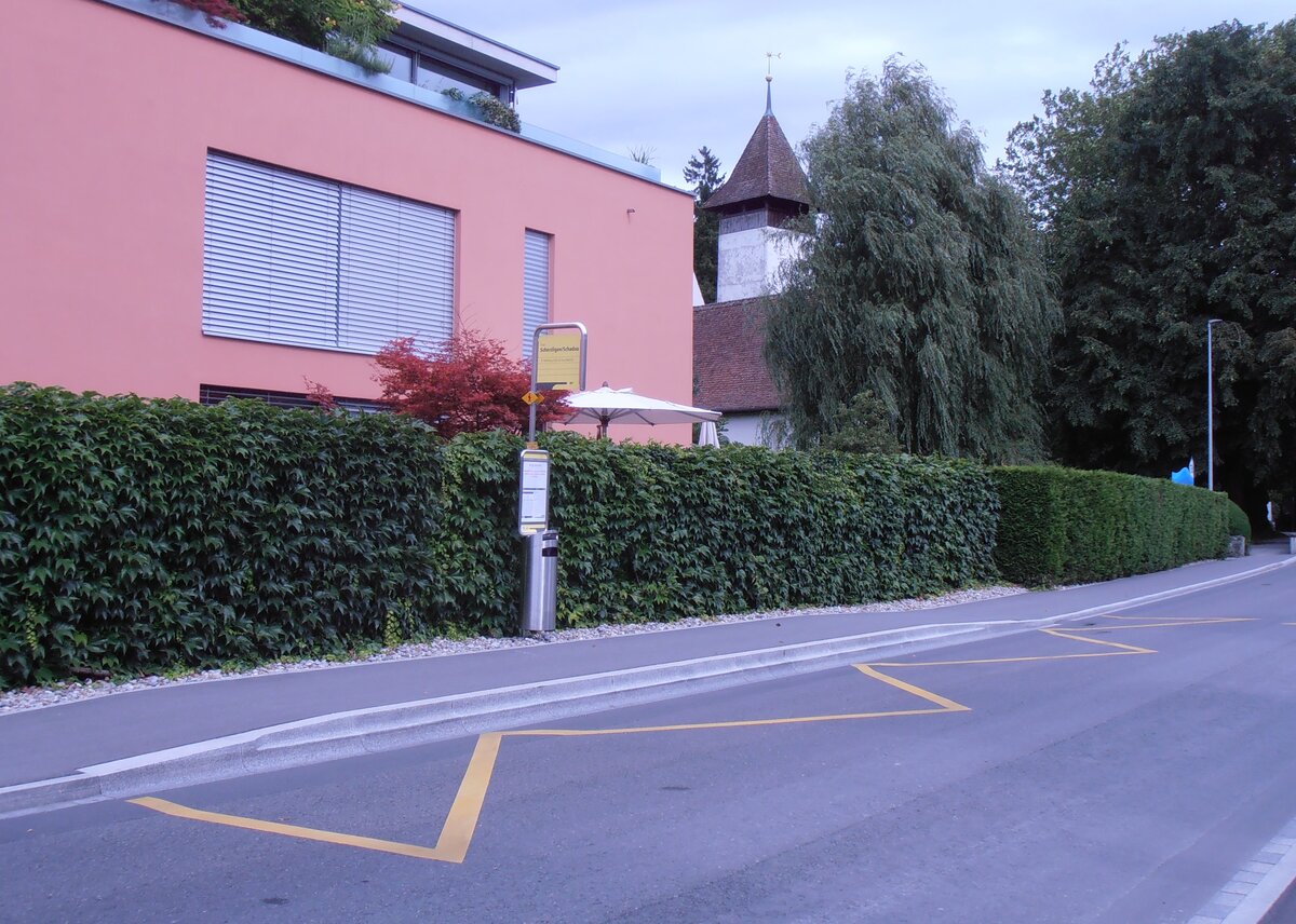 (277'986) - STI-Haltestelle am 23. Juli 2025 in Thun, Scherzligen/Schadau